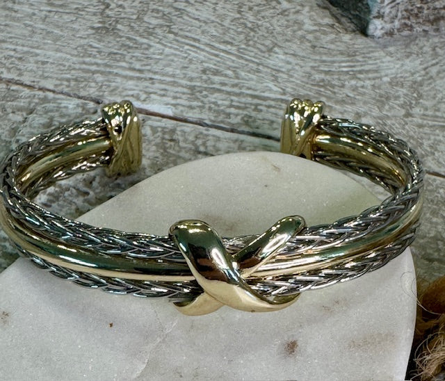 Gilded Crossroads Bracelet Threads of Grace