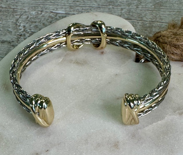 Gilded Crossroads Bracelet Threads of Grace