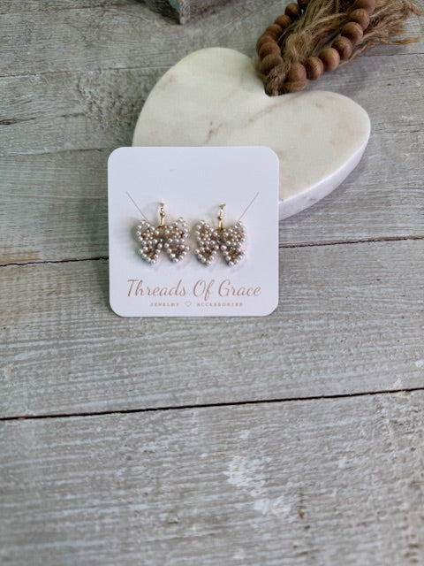 Tied in Pearls Earrings Threads of Grace