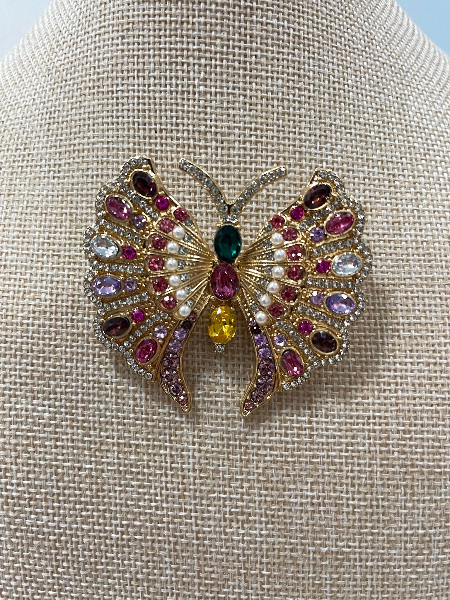 Vintage Enchanted Butterfly Brooch Terry K
