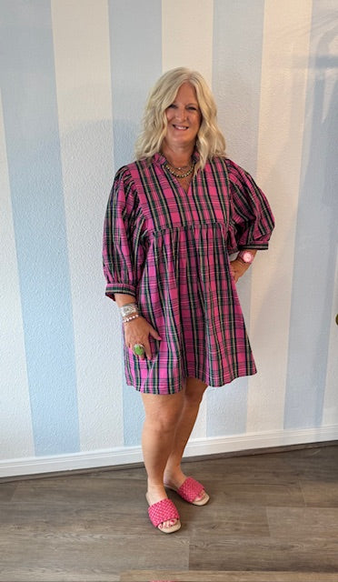 Pretty in Plaid Dress