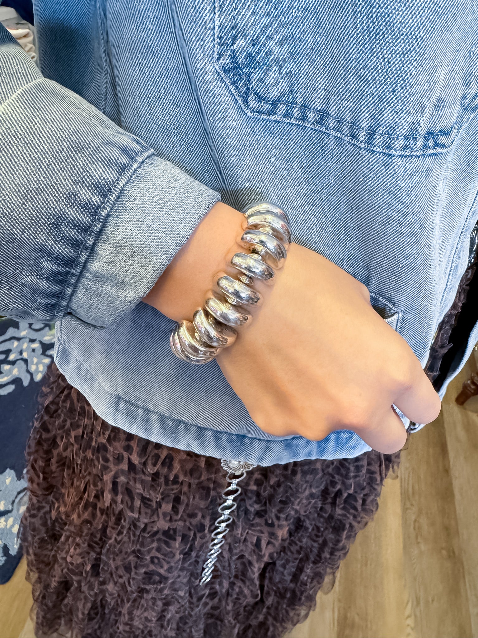 Silver Mesa Stretch Bracelet Threads of Grace