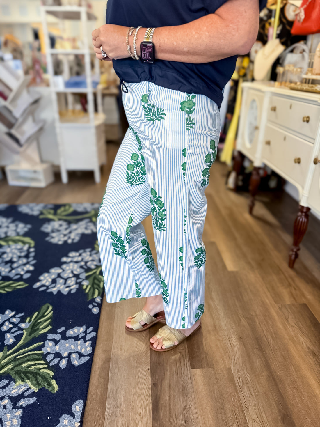 Greenwich Garden Wide-Leg Pants Entro