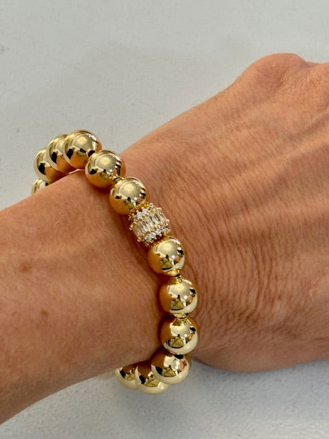 Golden Glow Beaded Bracelet Threads of Grace