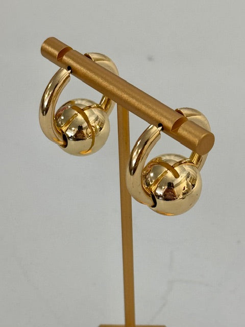 Golden Orbit Hoops Threads of Grace