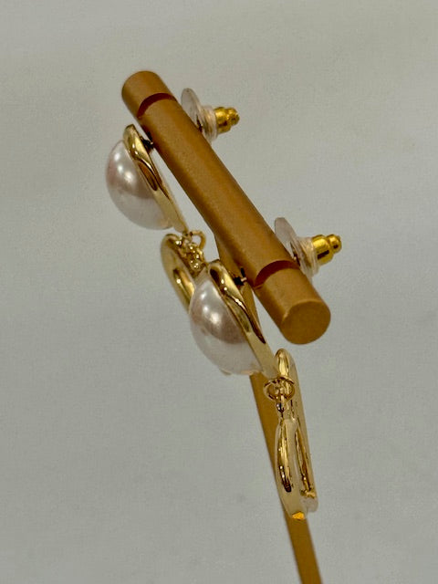 Pearl Heart Drop Earrings Threads of Grace