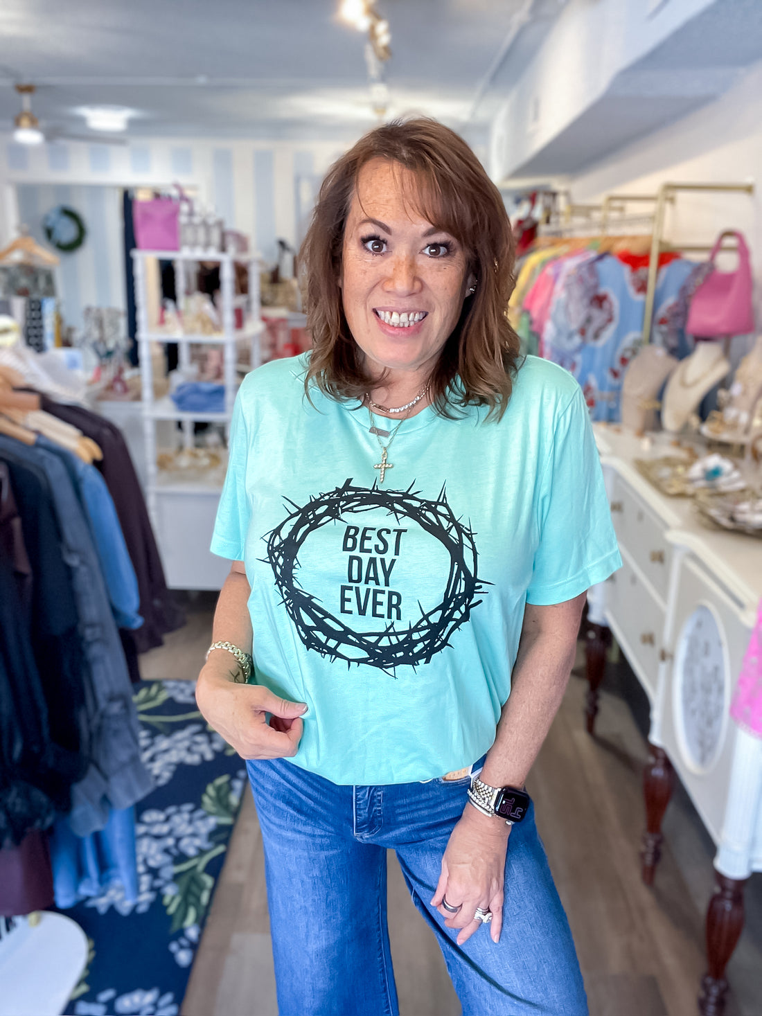 Best Day Ever Crown T-Shirt Threads of Grace