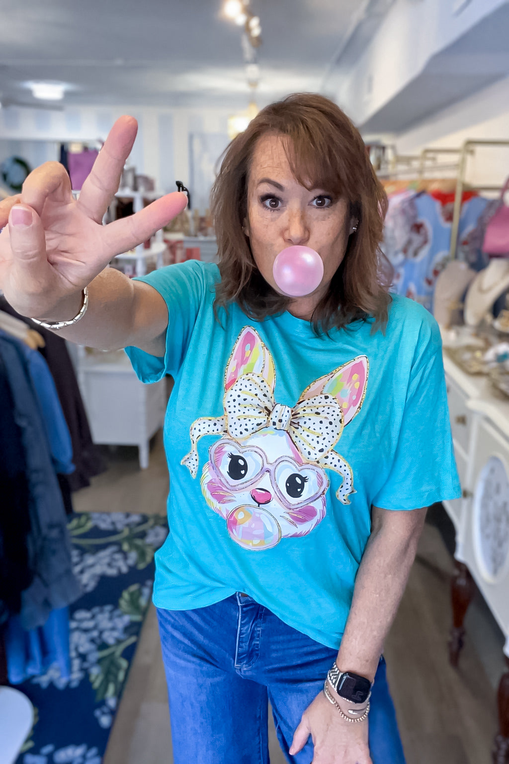 Bubblegum Bunny T-Shirt Threads of Grace