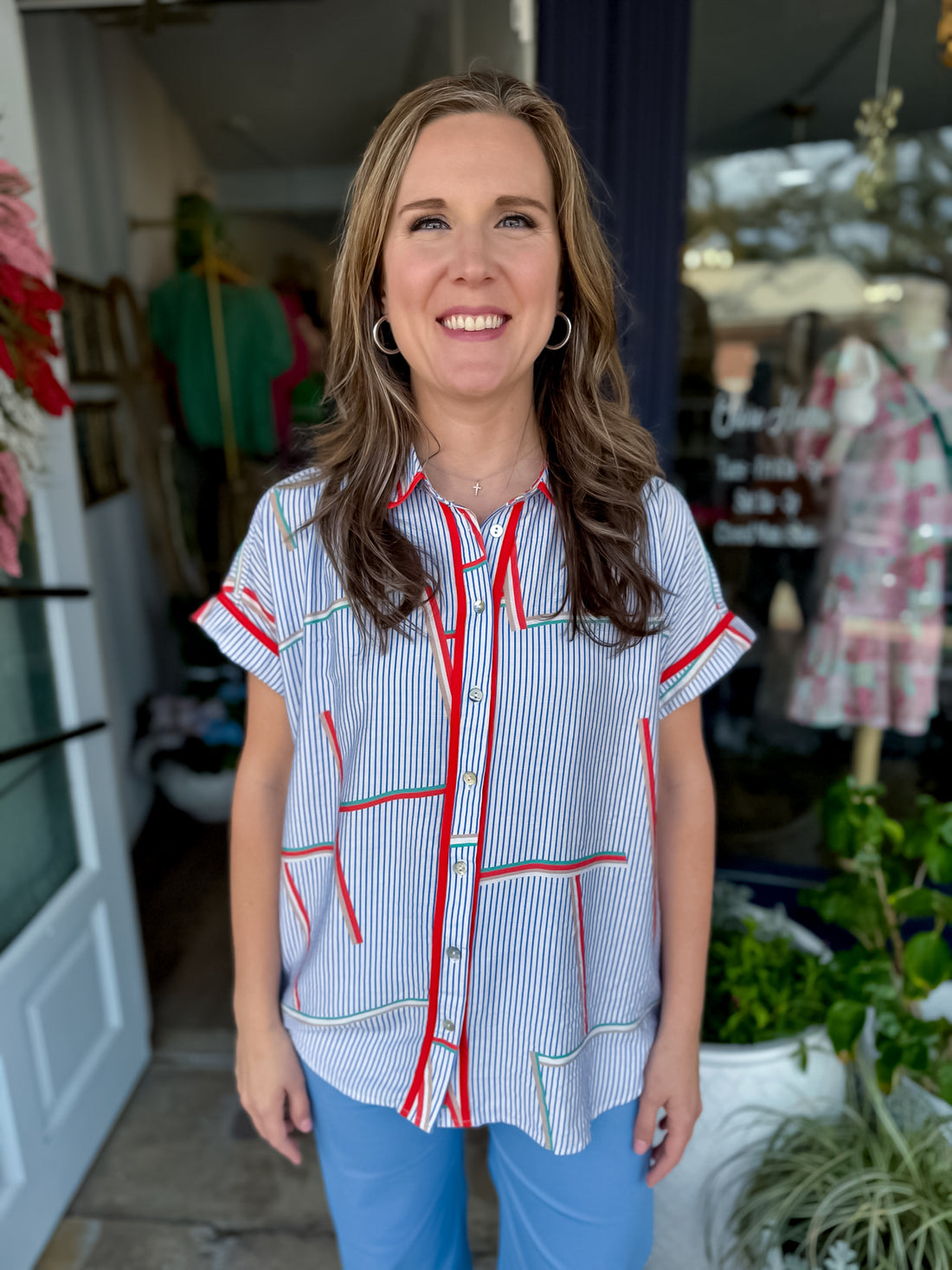 Seaside Geo Top Jodifl