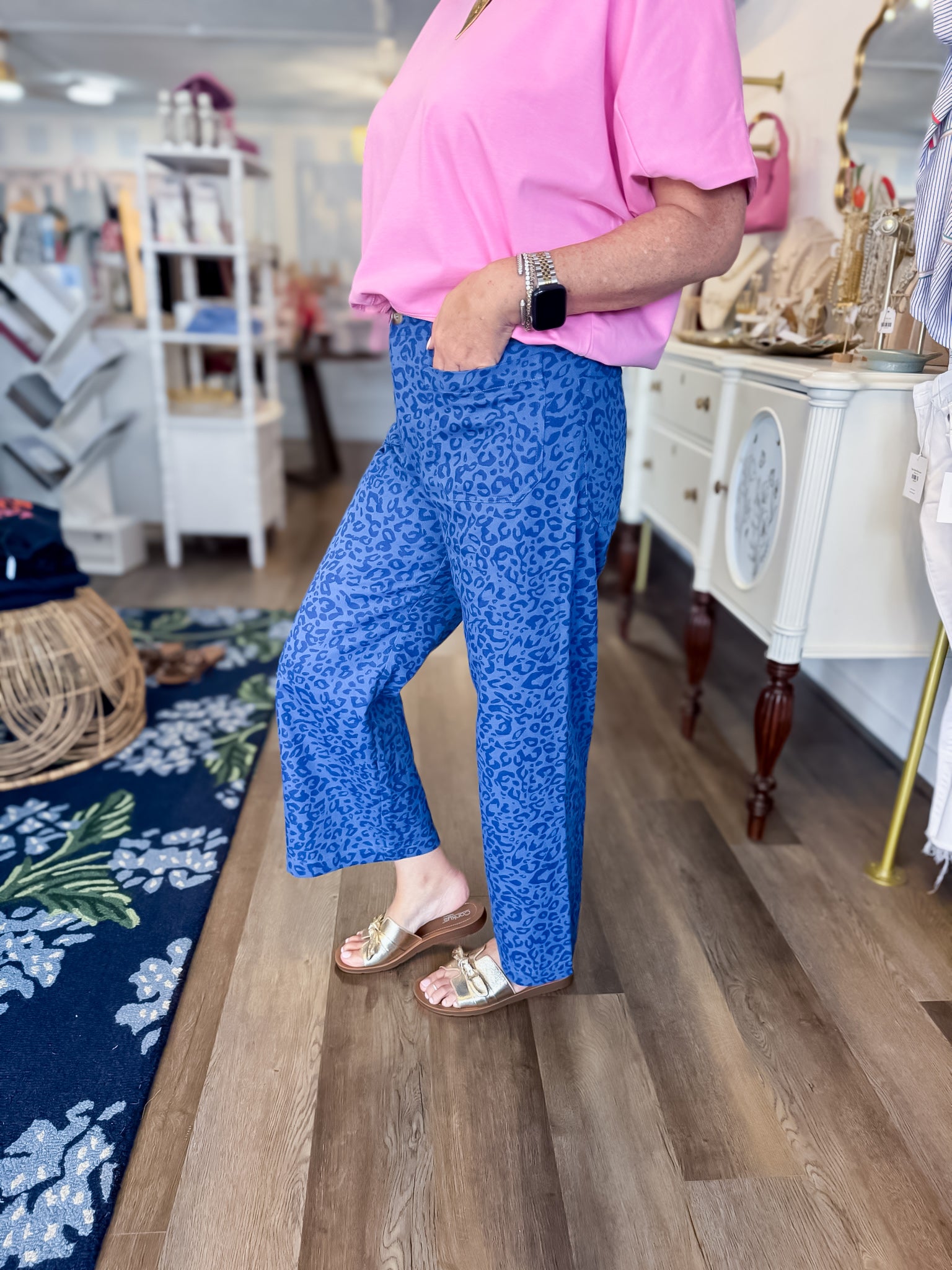 Riviera Leopard Cropped Pants Gigio
