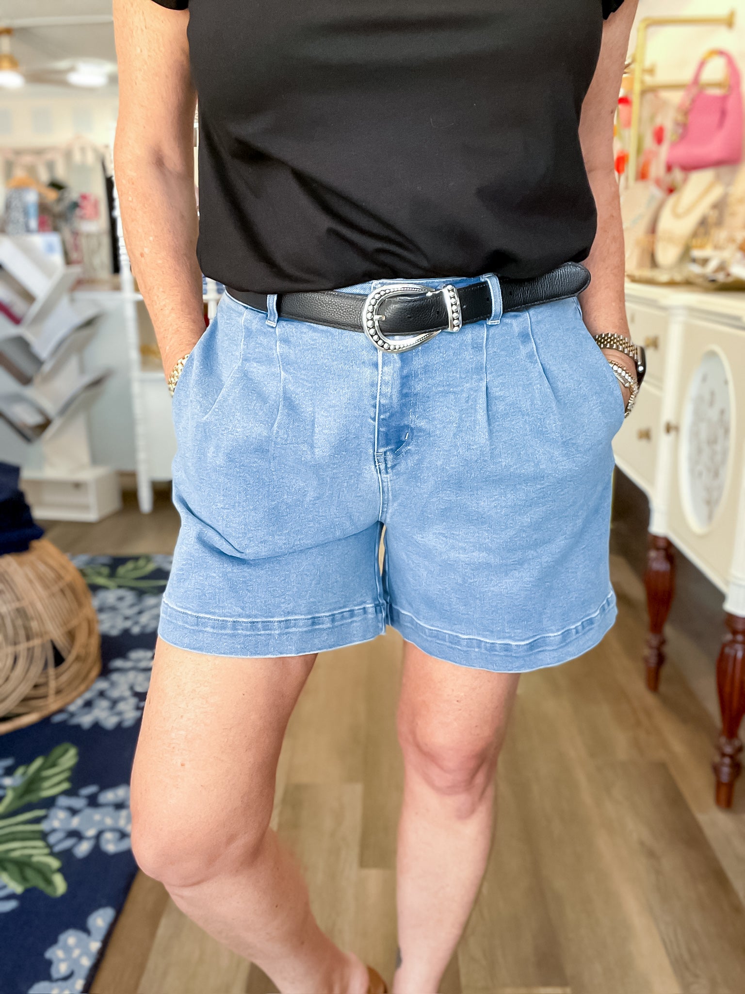 Tailored Daydream Shorts - Blue Entro