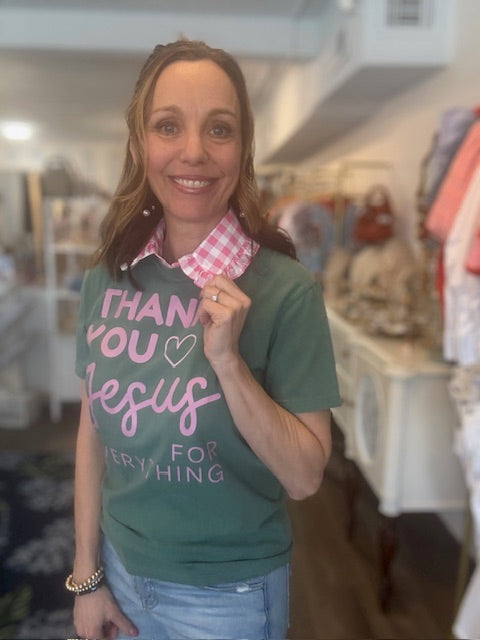 Sweetheart Gingham Collar Threads of Grace