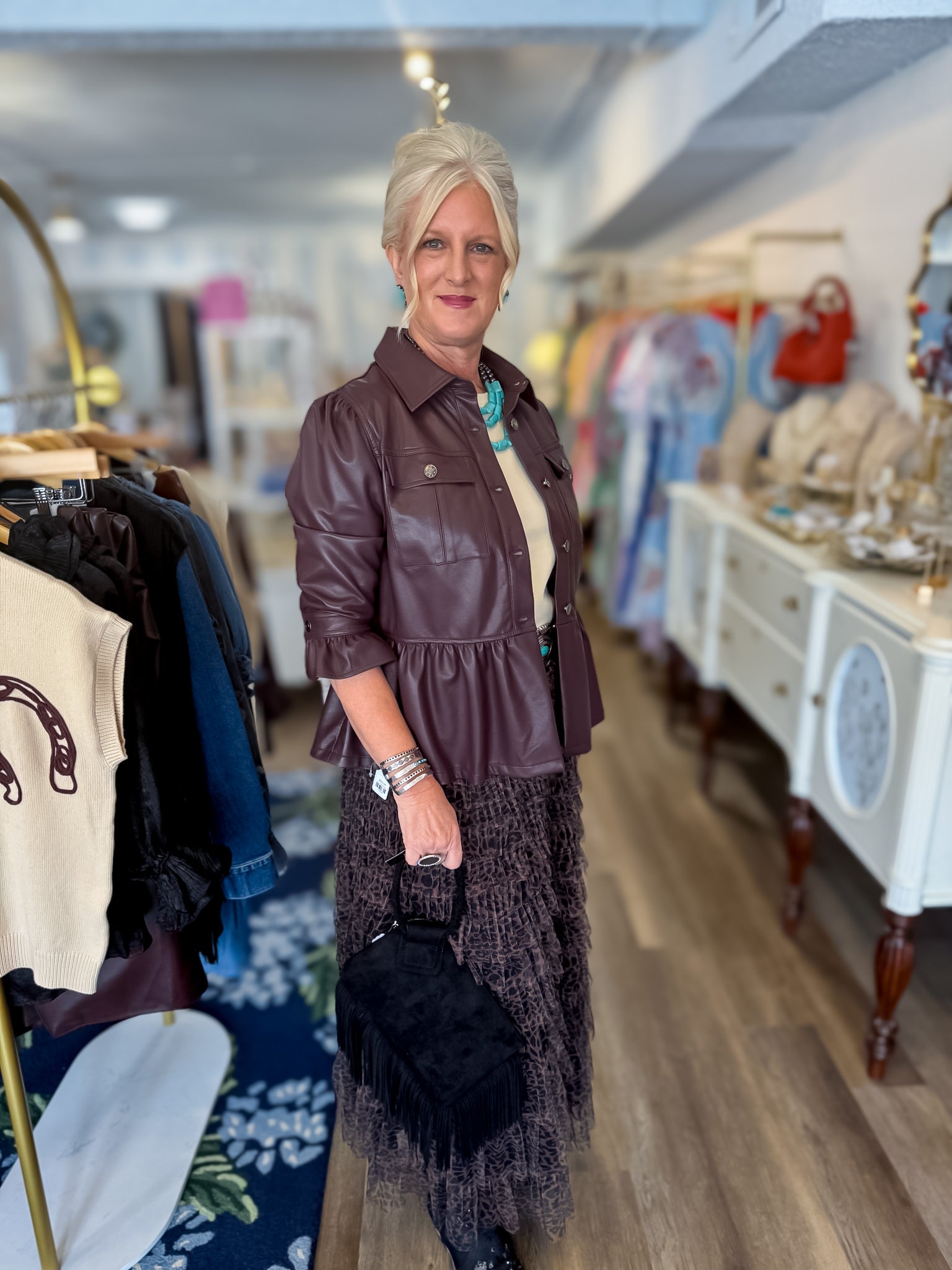 Burgundy Bellrose Jacket Threads of Grace