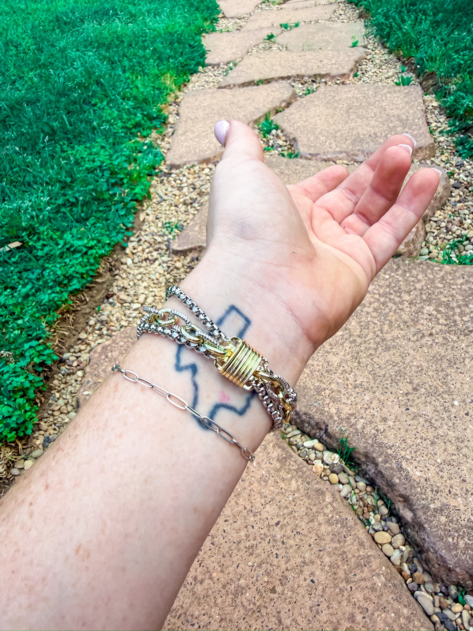 Layered Luxe Bracelet Silver and Accessories