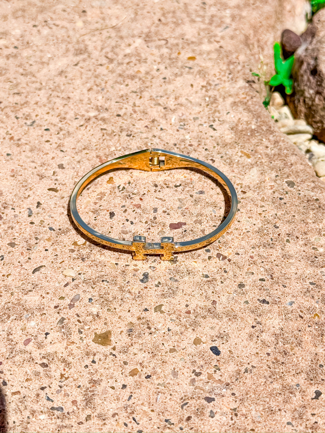 H Luxe Hinged Bangle Silver and Accessories