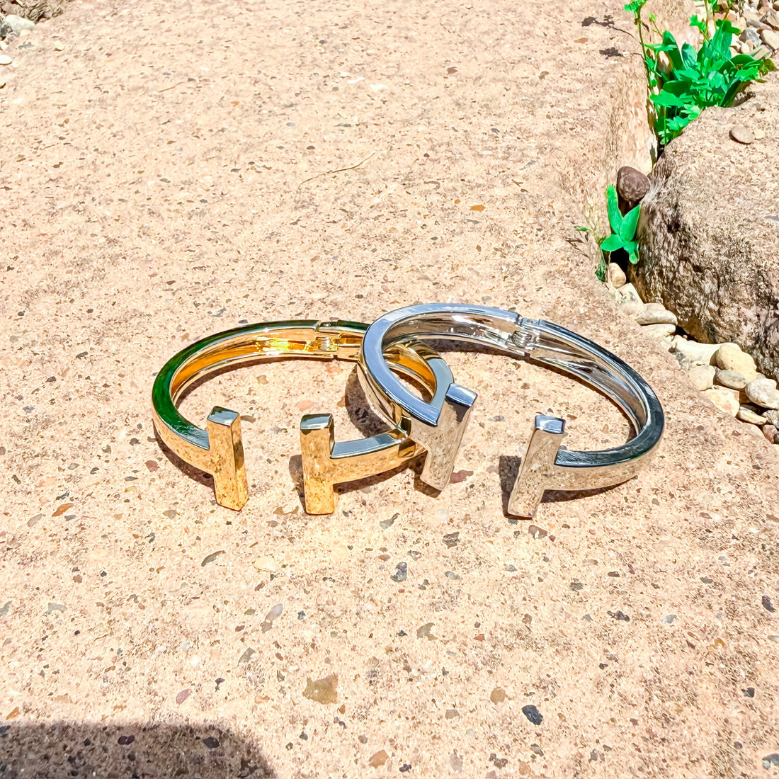 Luxe Lock Bangle Silver and Accessories