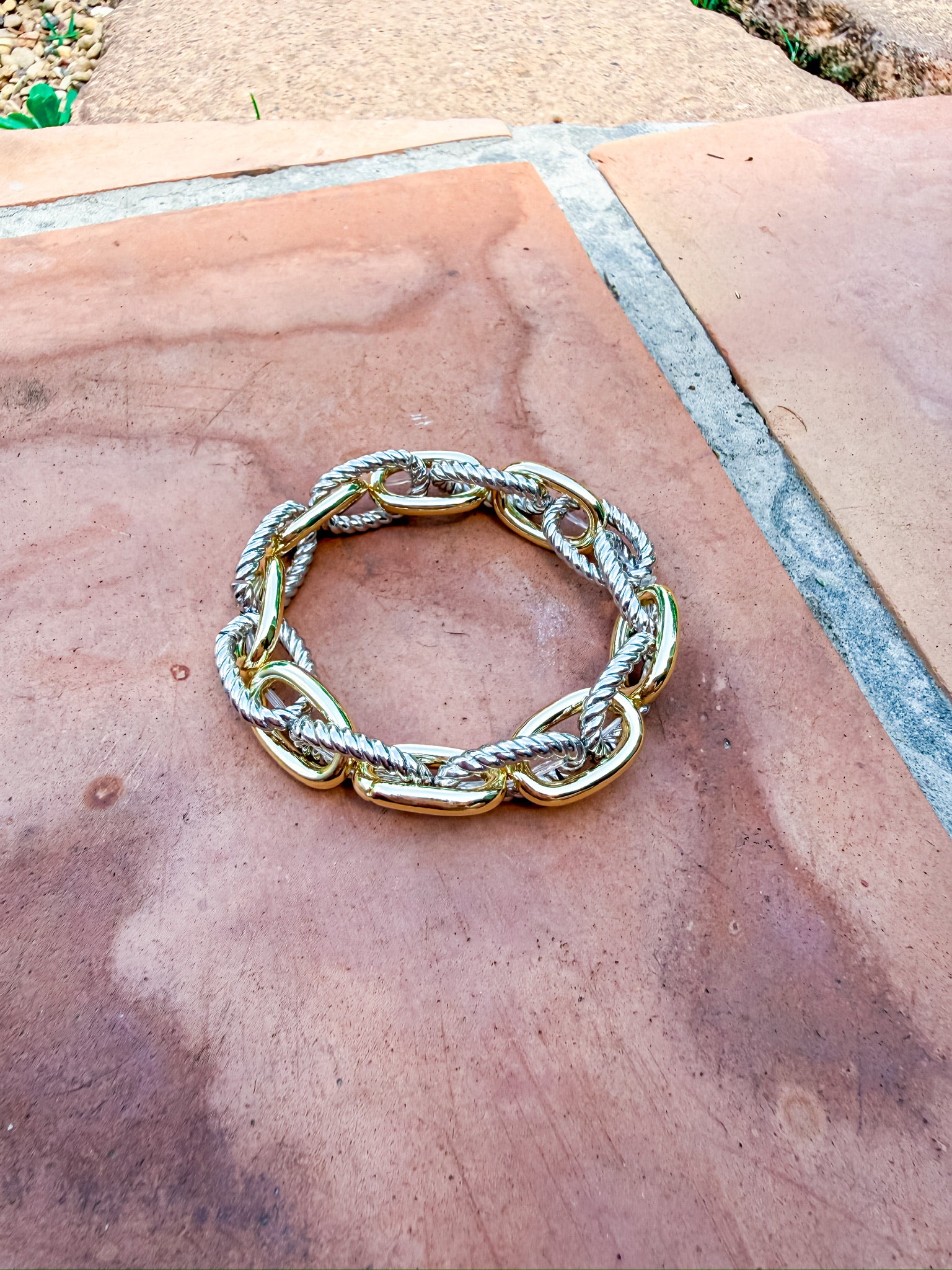 Twist Link Bracelet Silver and Accessories