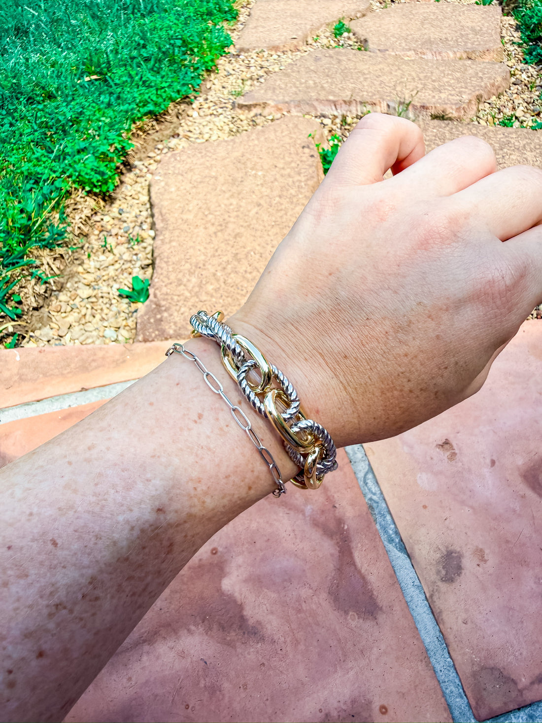 Twist Link Bracelet Silver and Accessories