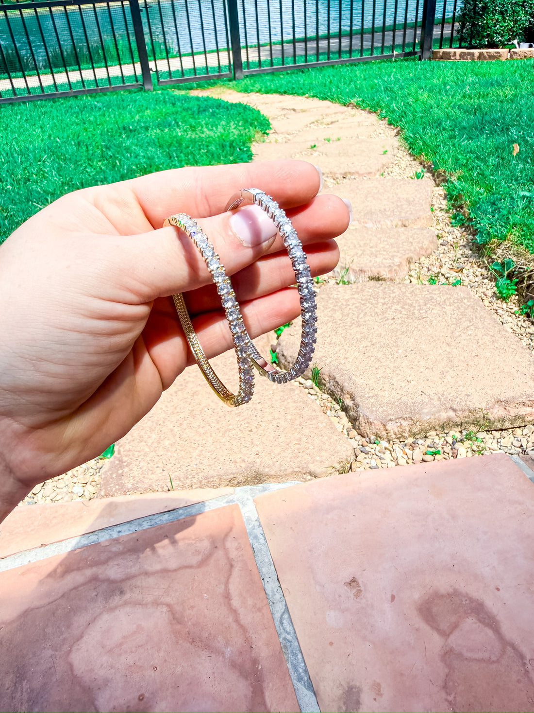 Dainty Sparkle Bangle Silver and Accessories