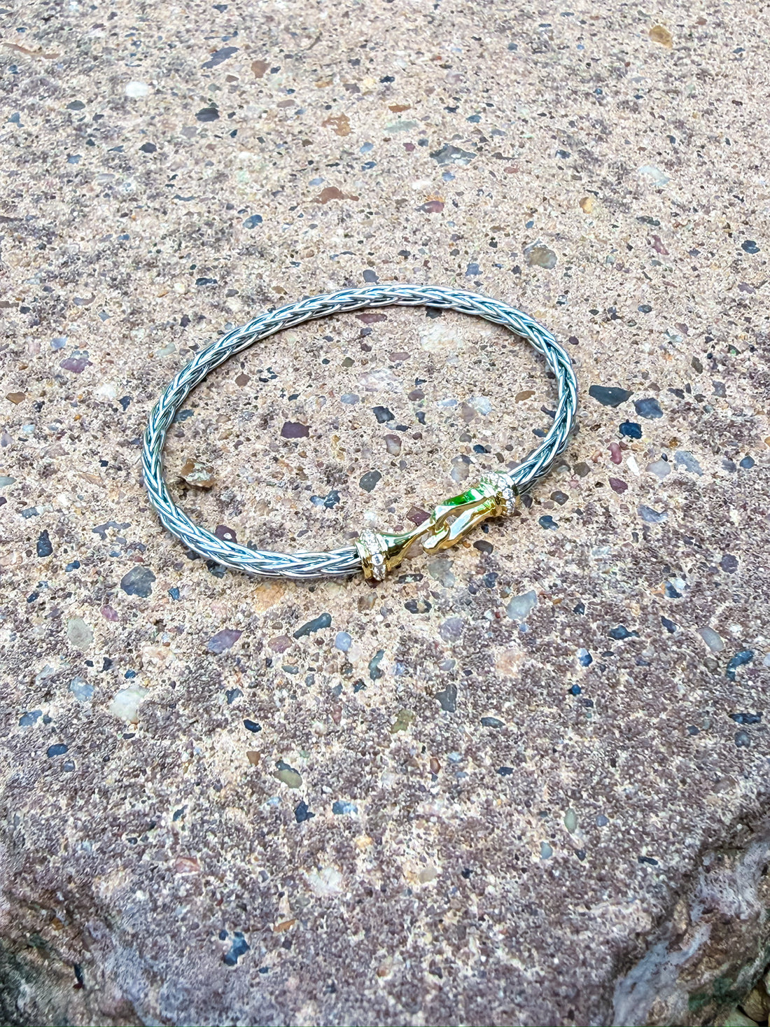 Luxe Hook Cable Cuff Silver and Accessories