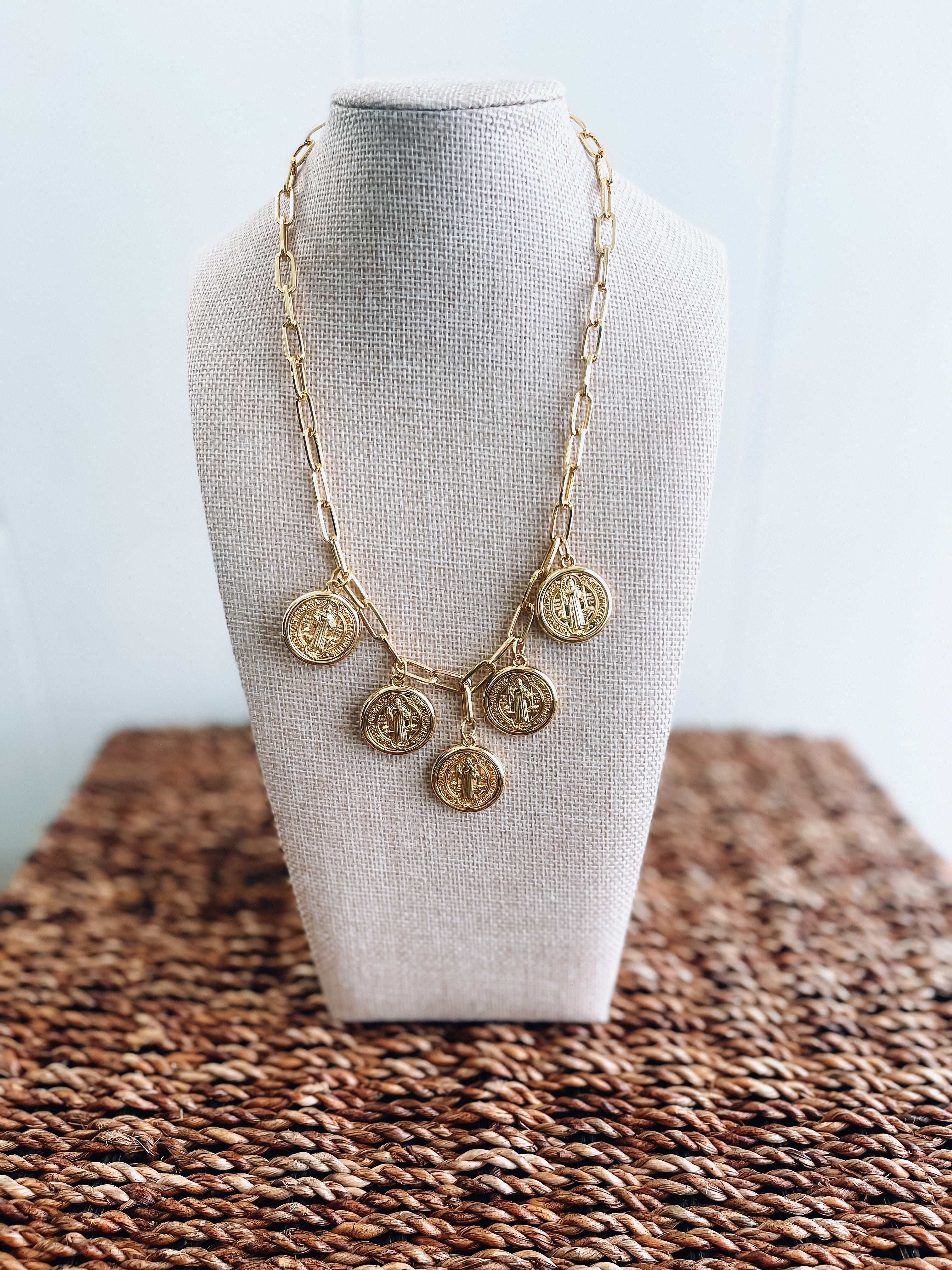 Halo Medallion Necklace Threads of Grace