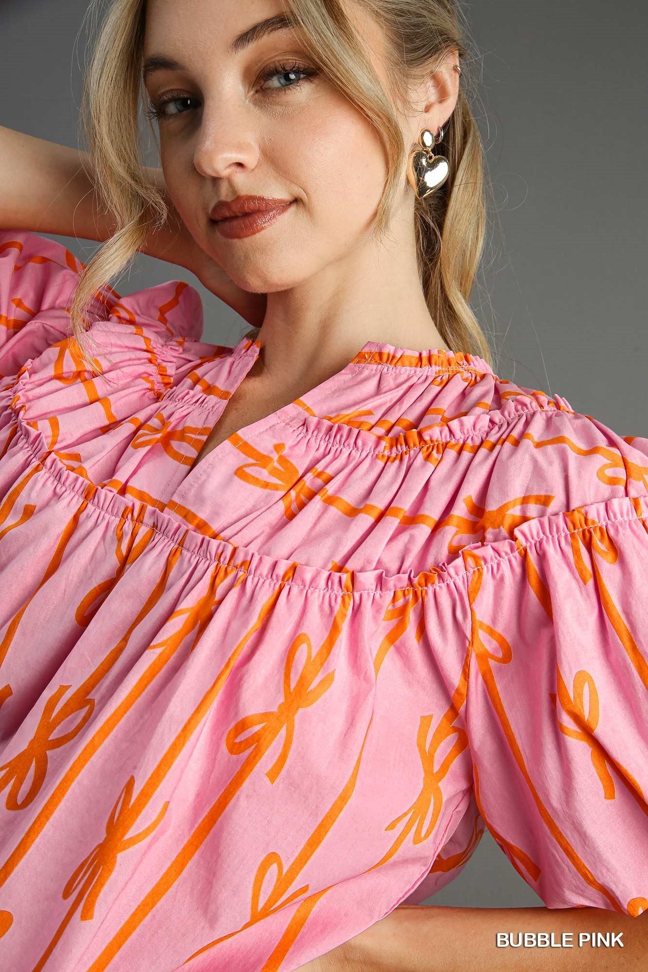 Becca Ribbon Print Top