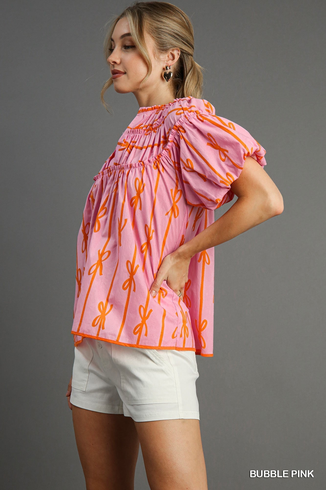 Becca Ribbon Print Top