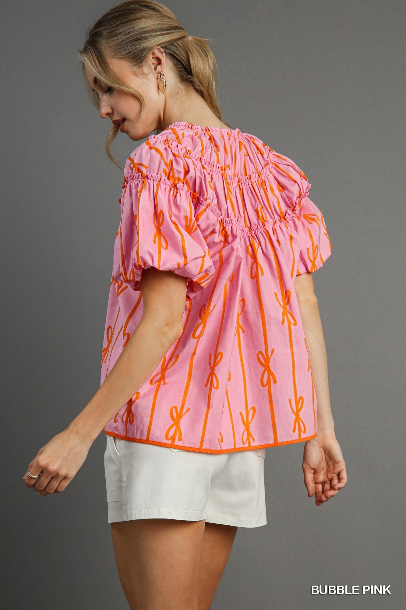 Becca Ribbon Print Top