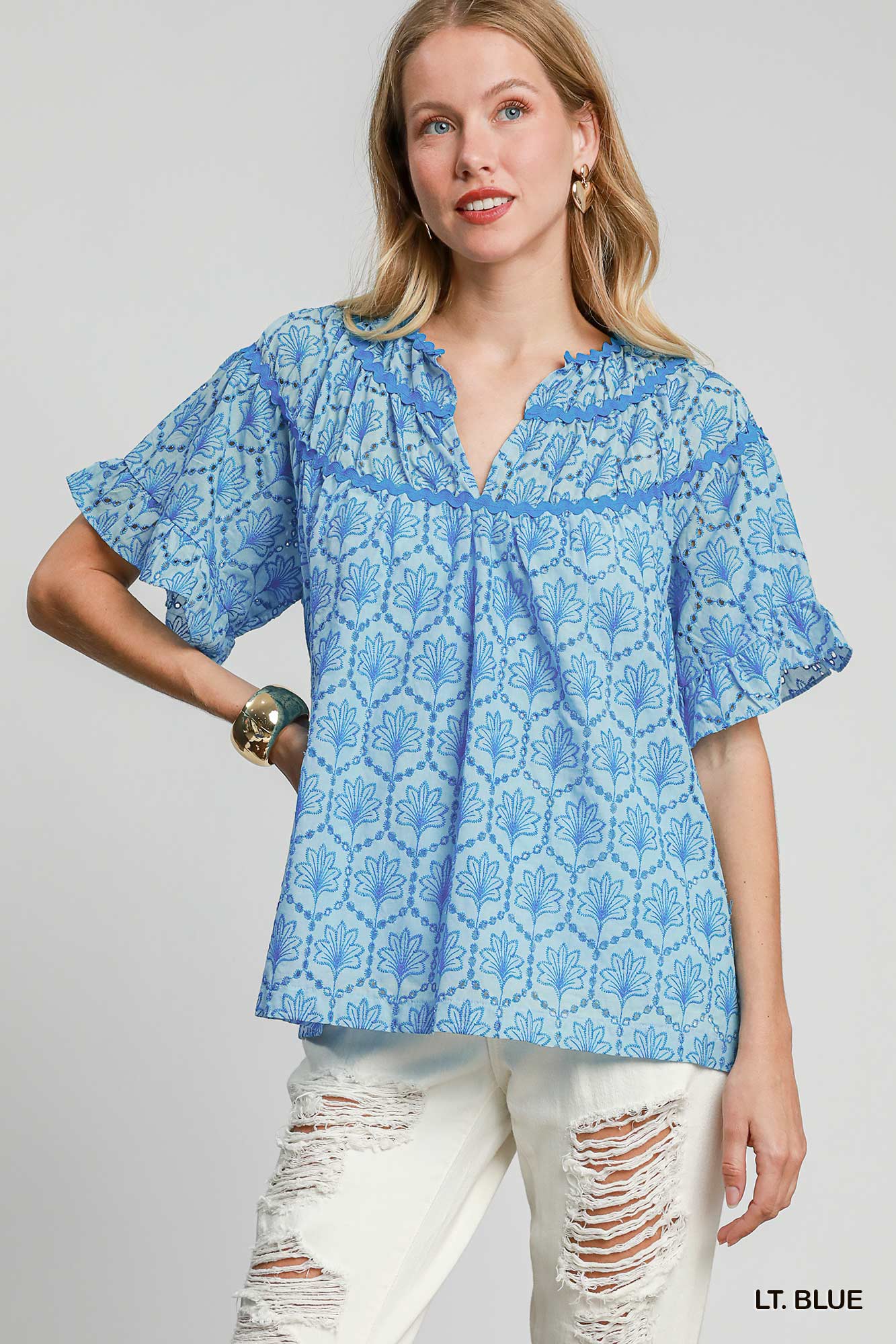 Sky Bloom Blouse