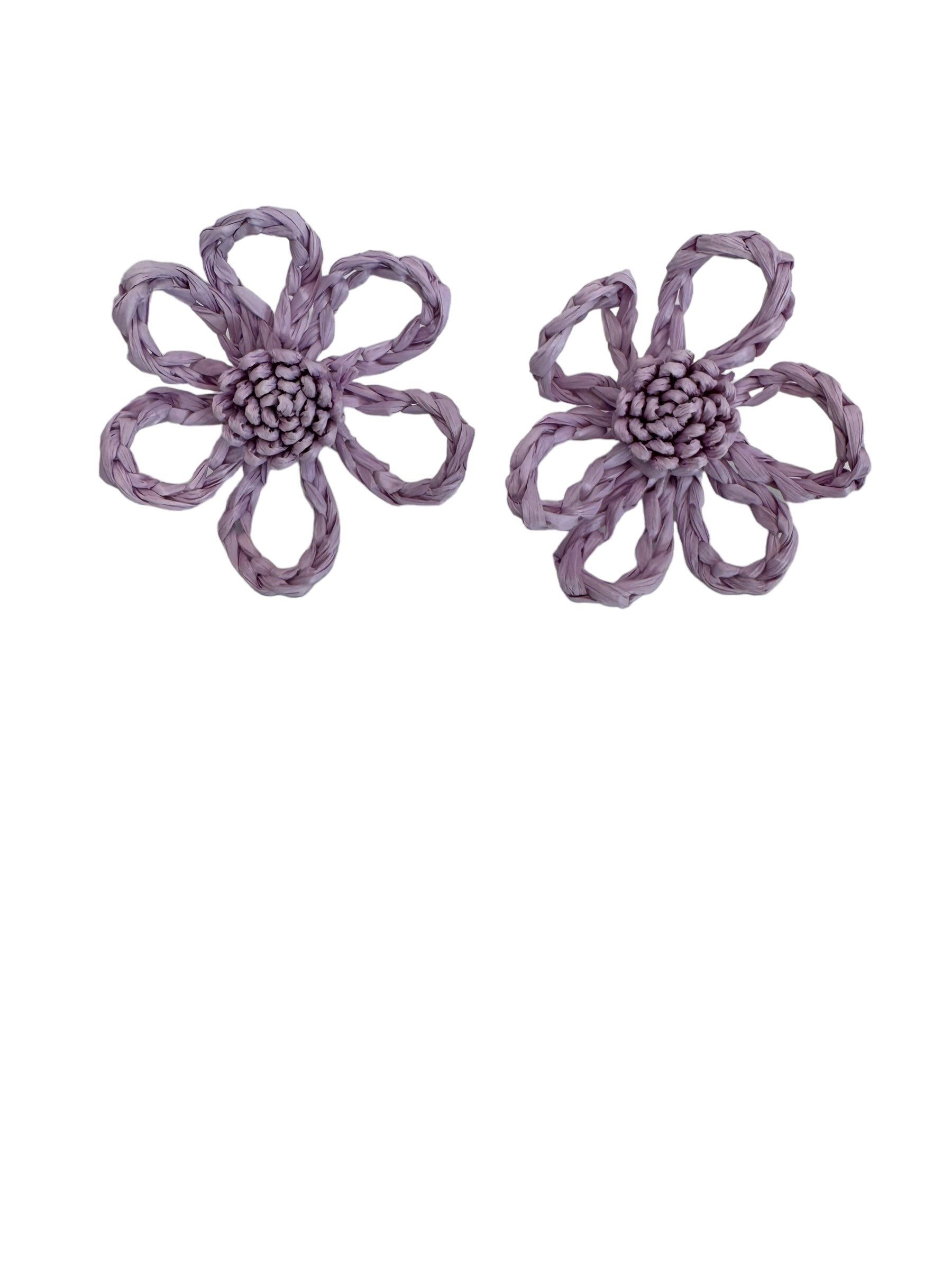 Bloom Raffia Flower Earrings