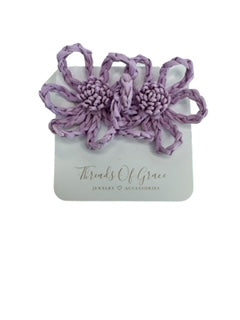 Bloom Raffia Flower Earrings