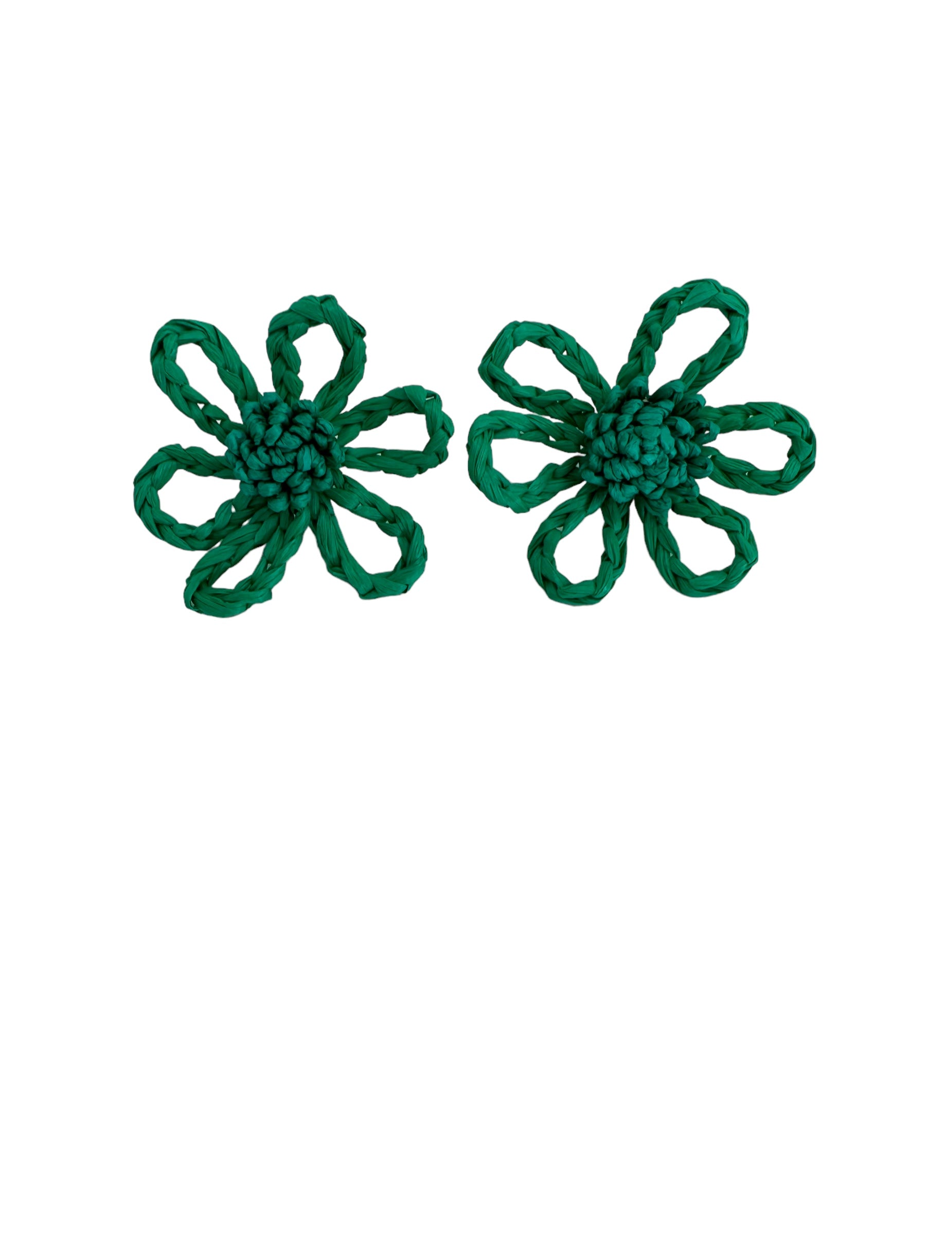 Bloom Raffia Flower Earrings