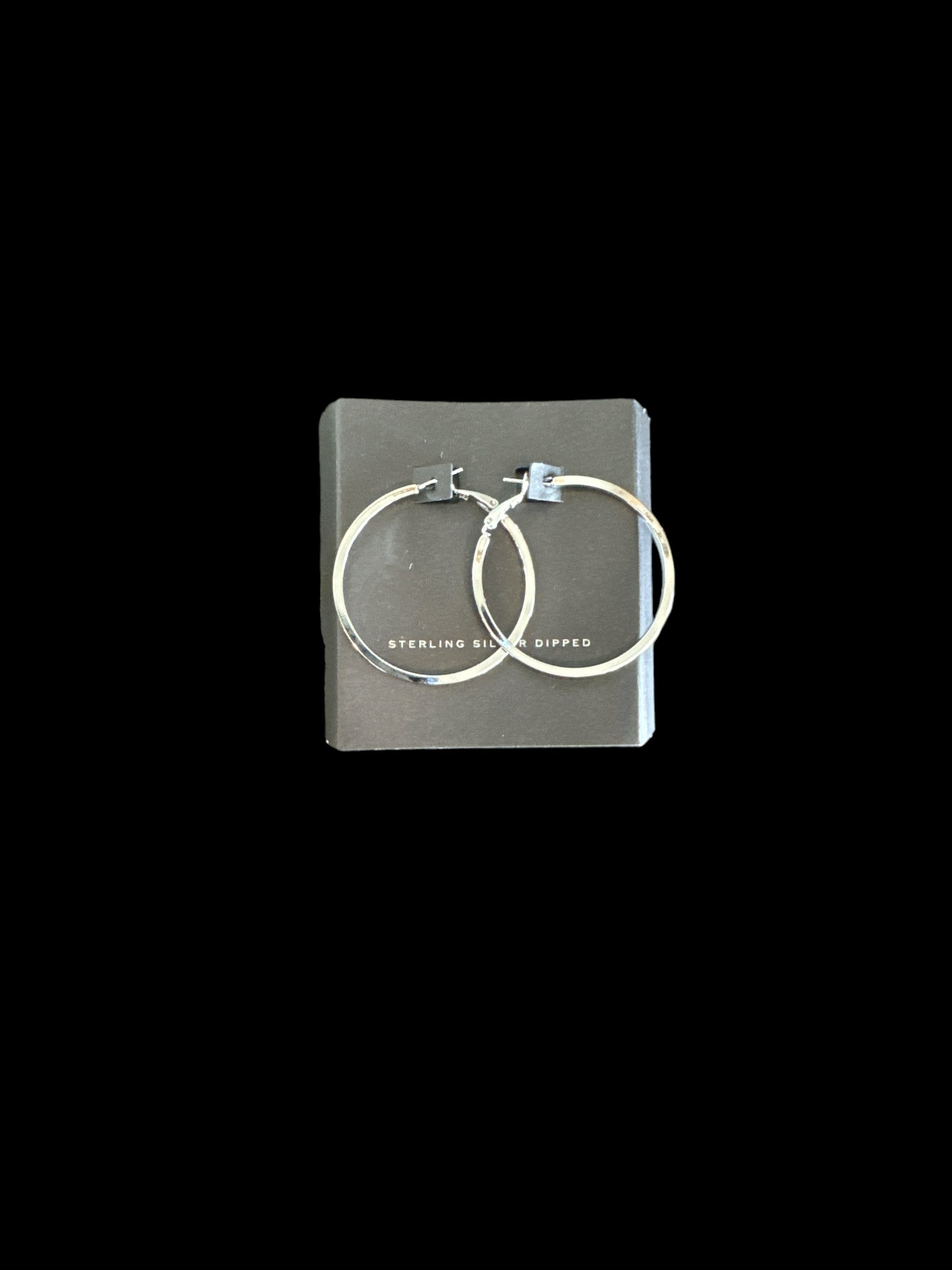 Silver hoops