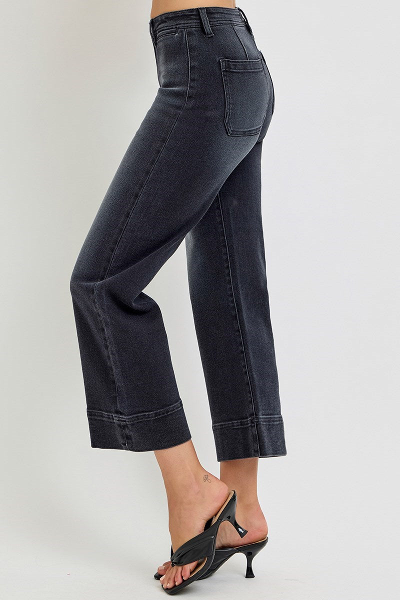 Midnight Muse Wide Crop Jeans by Risen Risen
