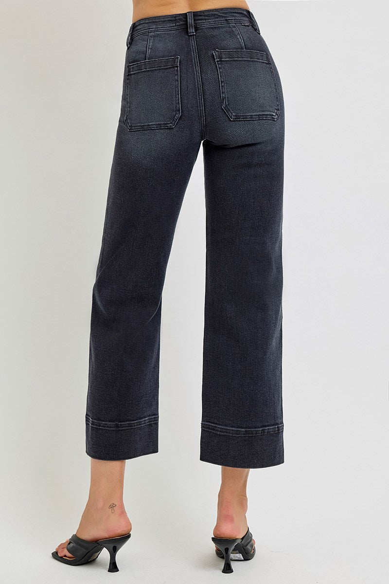 Midnight Muse Wide Crop Jeans by Risen Risen