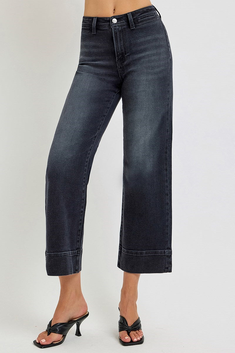 Midnight Muse Wide Crop Jeans by Risen Risen