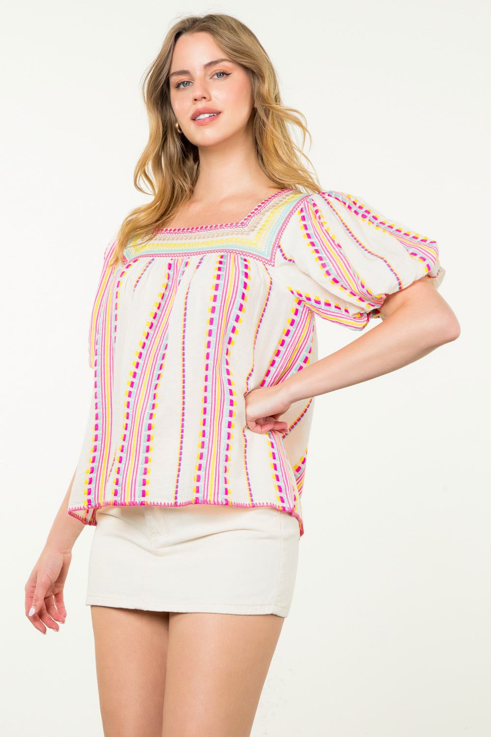 Confetti Stitch Top