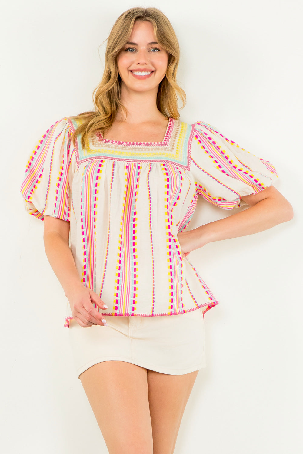 Confetti Stitch Top