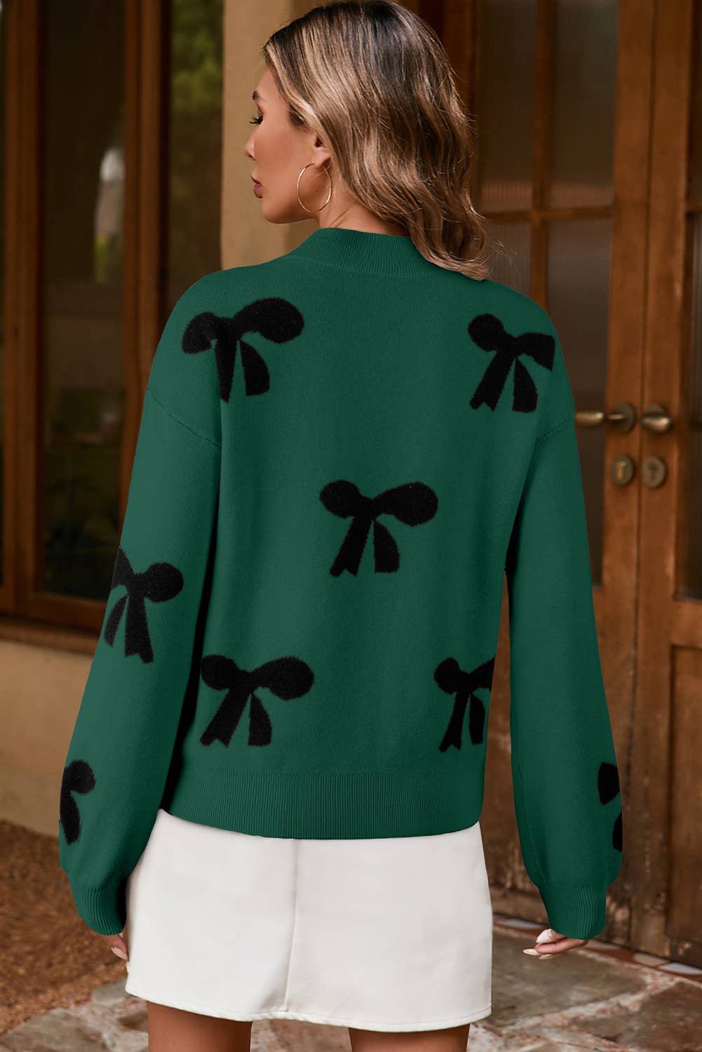 Pearl Bow Sweater Little Daisy Closet