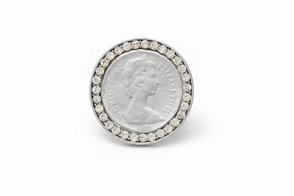 Gold Elizabeth coin ring