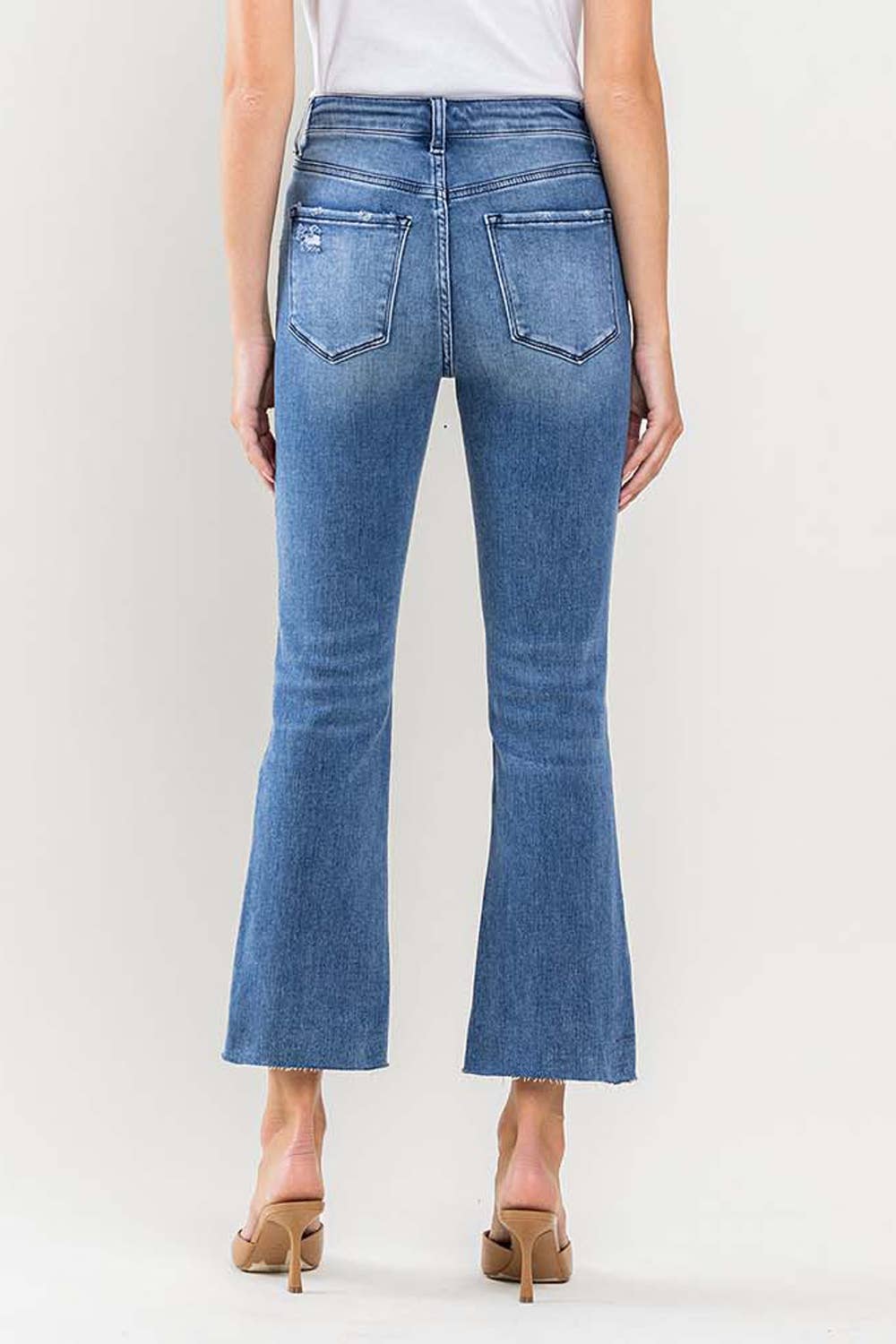 SUPER HIGH RISE KICK FLARE JEANS VERVET by FLYING MONKEY