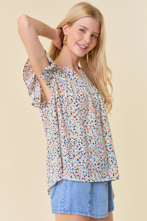 Libby Print Top
