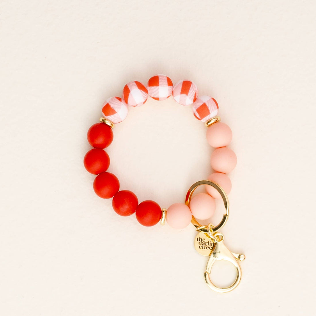 Hands-Free Keychain Wristlet - Cutie Pie Plaid The Darling Effect