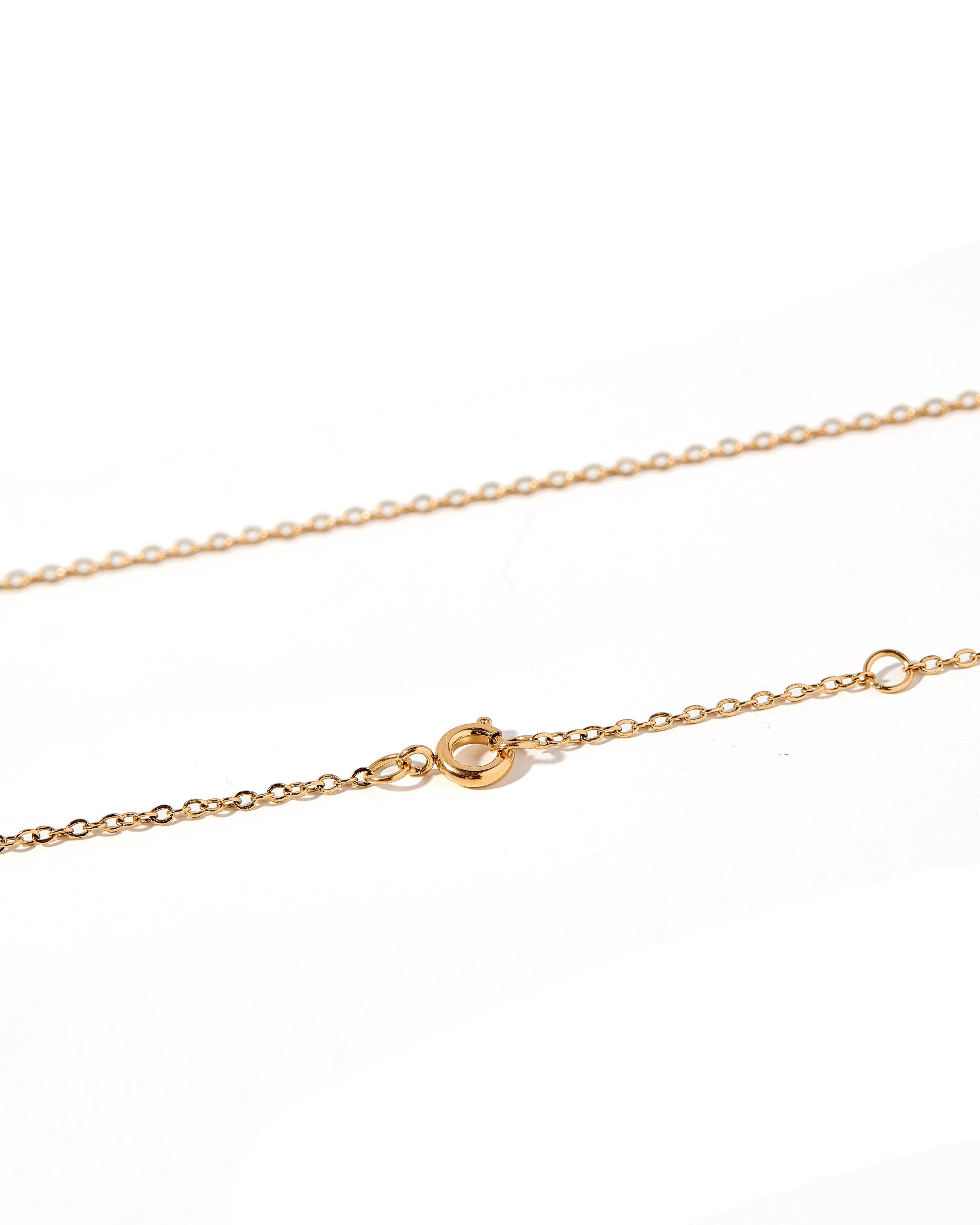 Palmer Paperclip Necklace-Gold