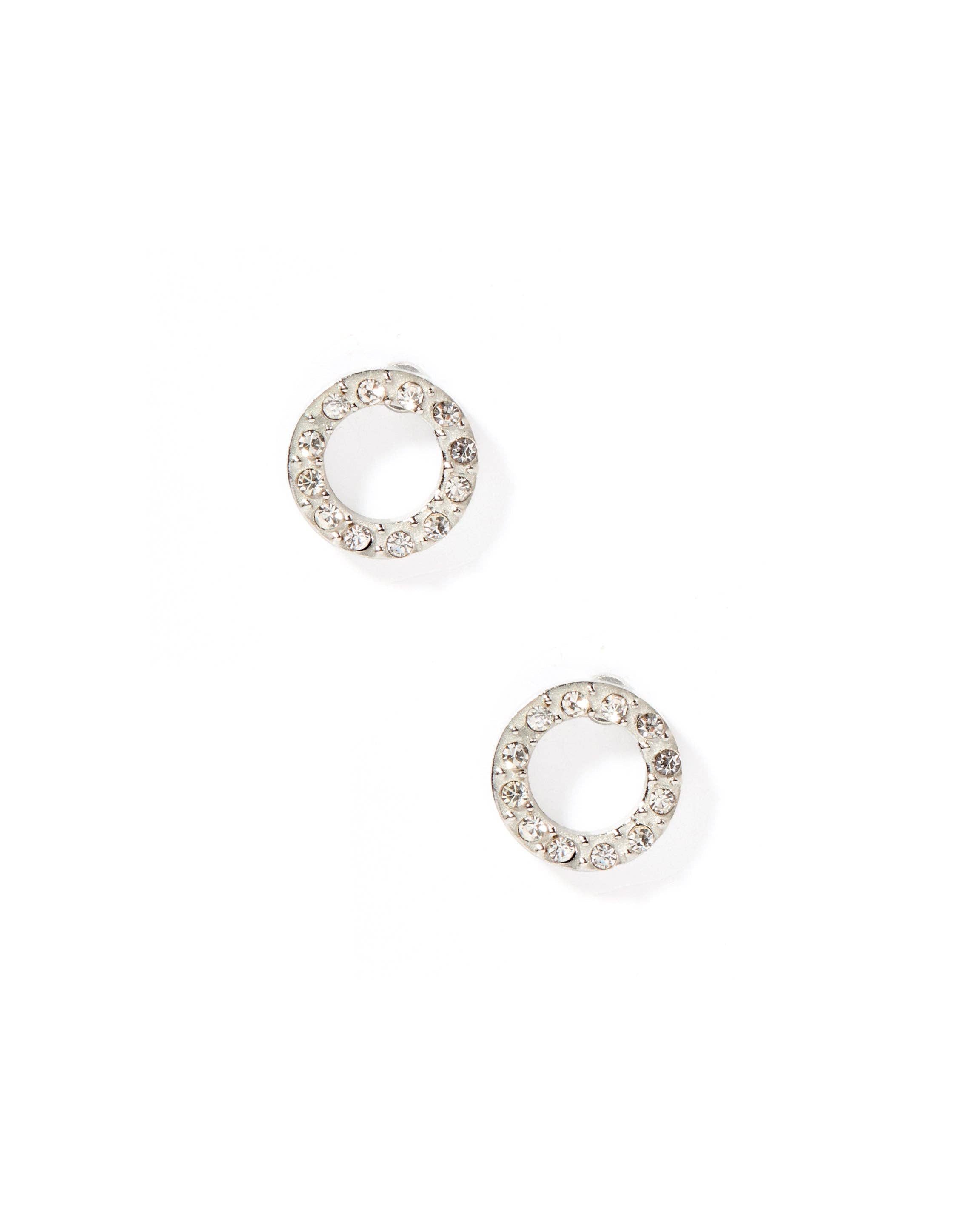 Lainey Stud Earrings-Silver