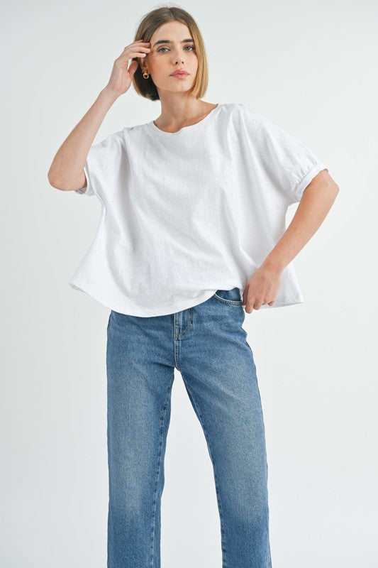 Olive Oversize Top