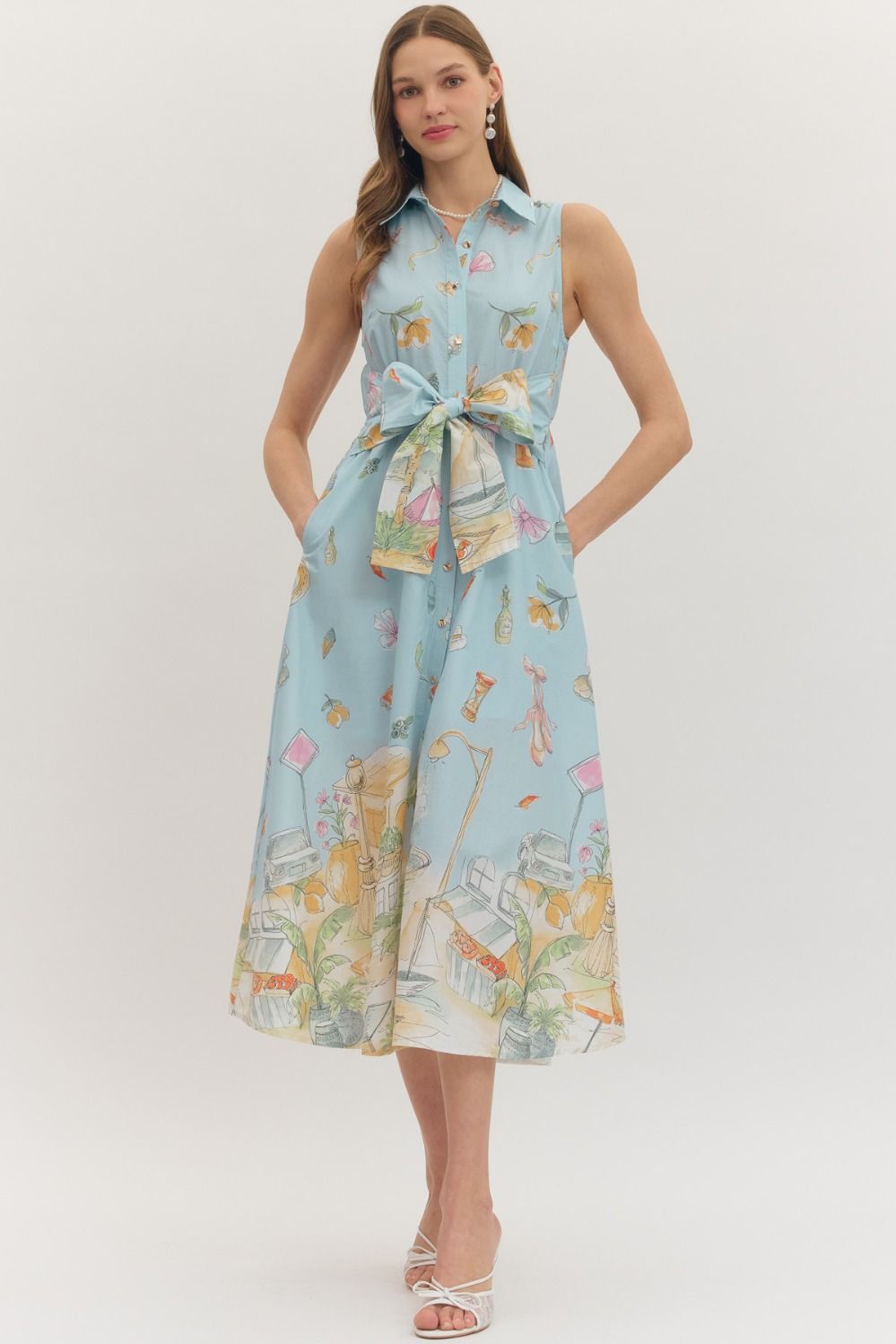 Postcard Promenade Dress Entro