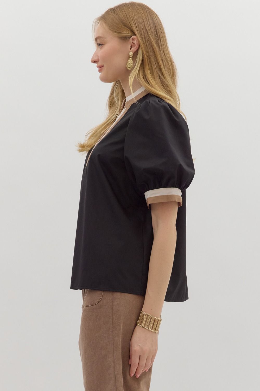 Café Society Puff Sleeve Top Entro