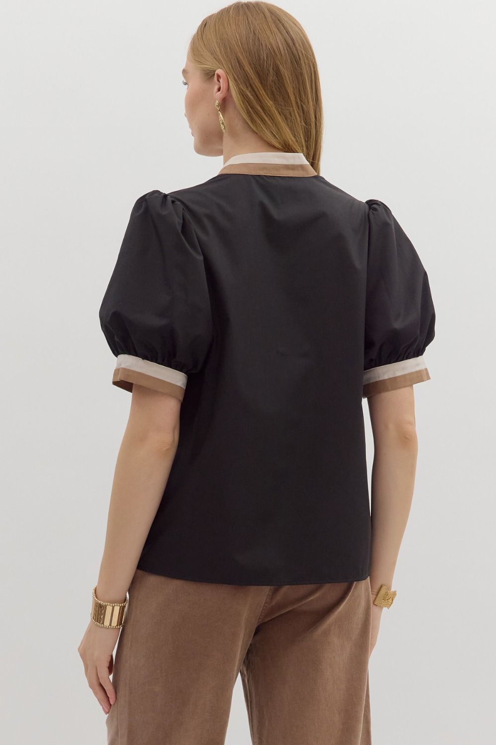 Café Society Puff Sleeve Top Entro