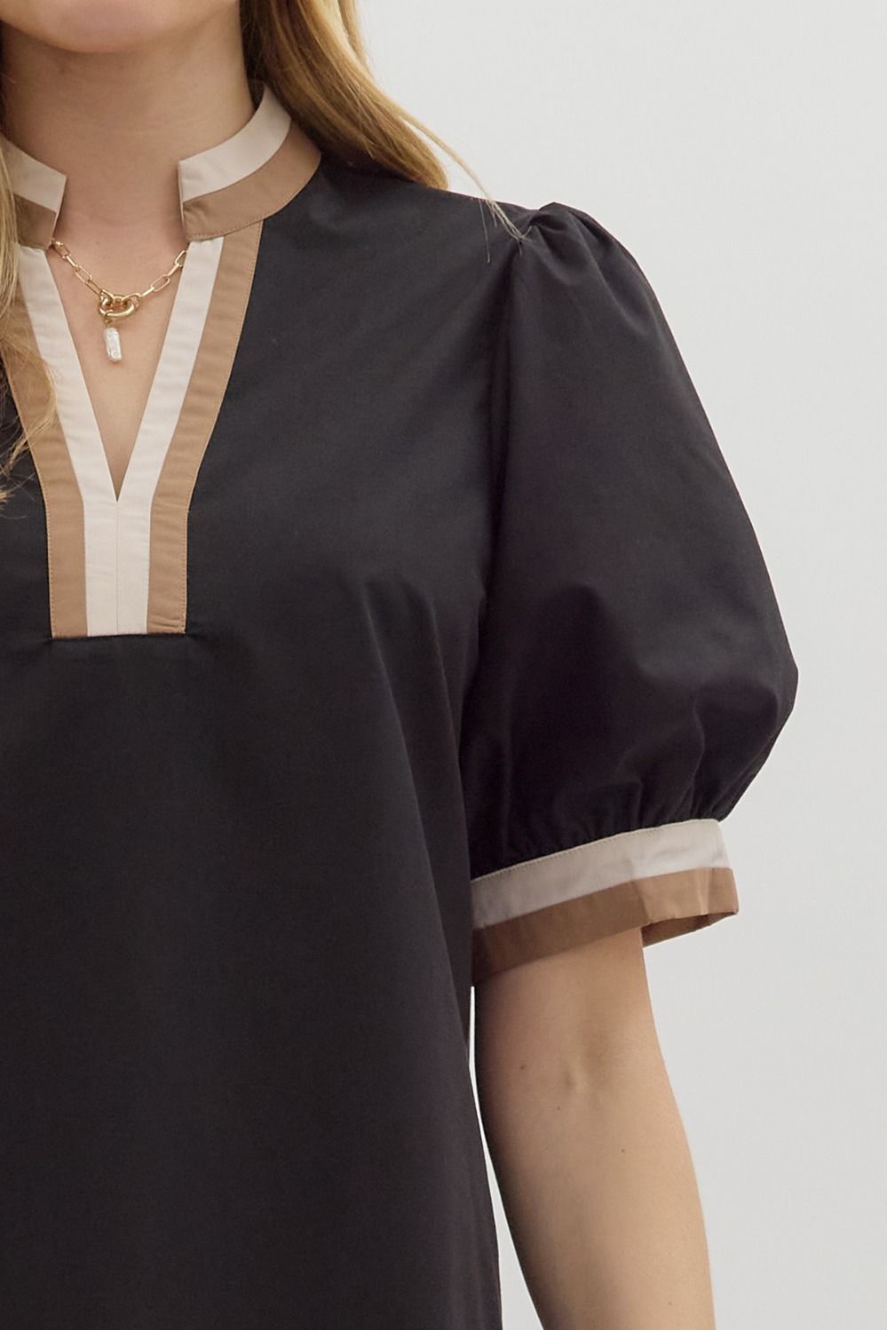 Café Society Puff Sleeve Top Entro